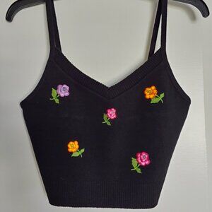 XOXO Crop Top Sweater Size Large NWOT